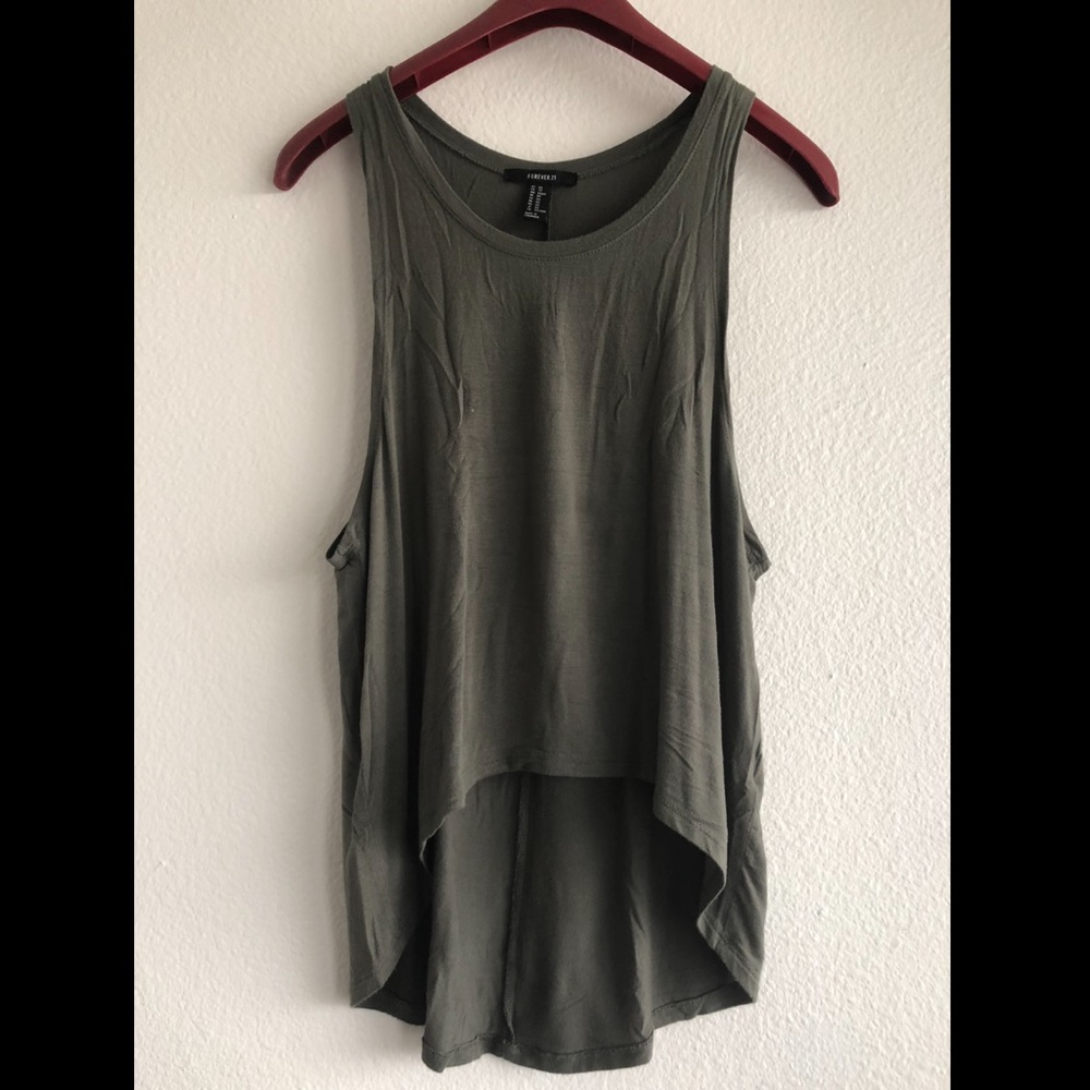 Forever 21 olive green tank